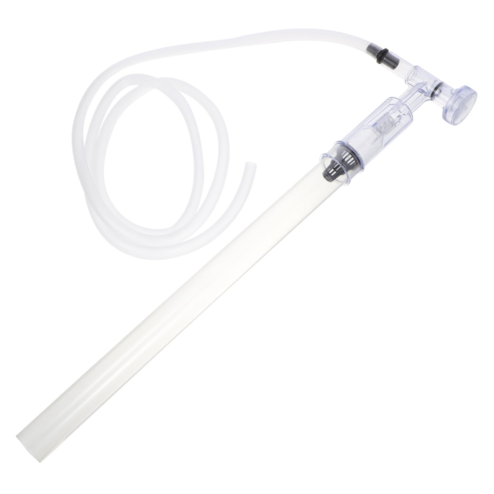 Happyyami 2 Pièces Changement d'eau Aquarium Distributeur Para Pompe Baril Piscine Conditionneur Poisson Étang Tuyau Évacuation Changeur Réservoir Air Filet Changement d'eau D'aquarium