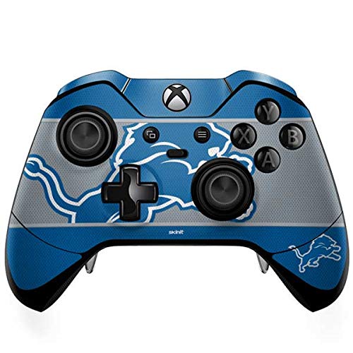 Skinit Decal Gaming Skin Compatible with Xbox One Elite Controller - Officially Licensed NFL Detroit Lions Zone Block Design