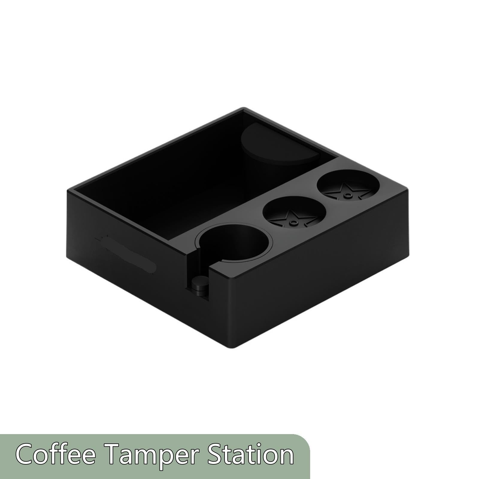 Caja De Golpe De Café Expreso, Estación De Manipulación De Café De 51-58mm, Soporte De Portafiltro AdjuSteady, Soporte Distribuidor, Accesorios De Barista(Knock Box(51-54))