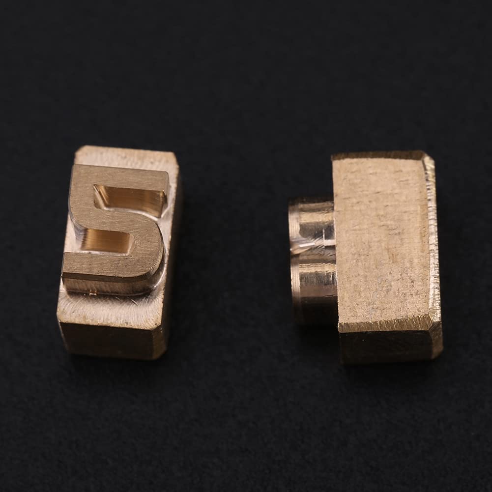 Troqueles de Grabado en Caliente de Cuero de diseño DIY de latón, Molde de Sello de Cuero para Estampado de números para Sellos de Intercambio y combinación