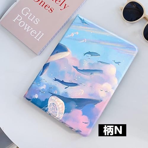 可愛い iPad Air 11インチ M3/M2 ケース 花柄 iPad Air 第5/4世代 10.9インチ ケース アイパッド Air5 Air4 カバー Apple Pencil 充電可能 女性 人気 オリジナル 印刷 お洒落 ブック式 (柄N)