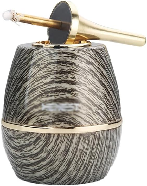 Multifunctional Match Kerosene Lighter, Creative Table Oil Electric Hybrid Lighter, Can Be Filled with Kerosene Storage, Husband and Boyfriend Gift(C)