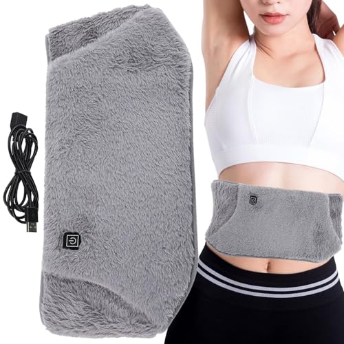 Cinturón eléctrico con calefacción de 3 niveles | Calentadores de espalda y manos portátiles con correas ajustables | Cinturón calefactor para mujer, niña, mamá, dolor menstrual, vientre