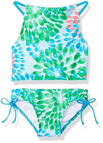 Kanu Surf Girls' Mahina Beach Sport Halter Bikini 2-Piece Swimsuit, Maya Blue, 6 price in Saudi
