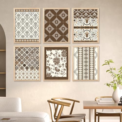 Image of kotart Premium Digital Madhubani Art Paintings with Frame for Home Decor - Framed Wall Painting for Living Room Bedroom Office Room Decor - Painting for Wall Decoration - Pack of 6 (19X25 inch)