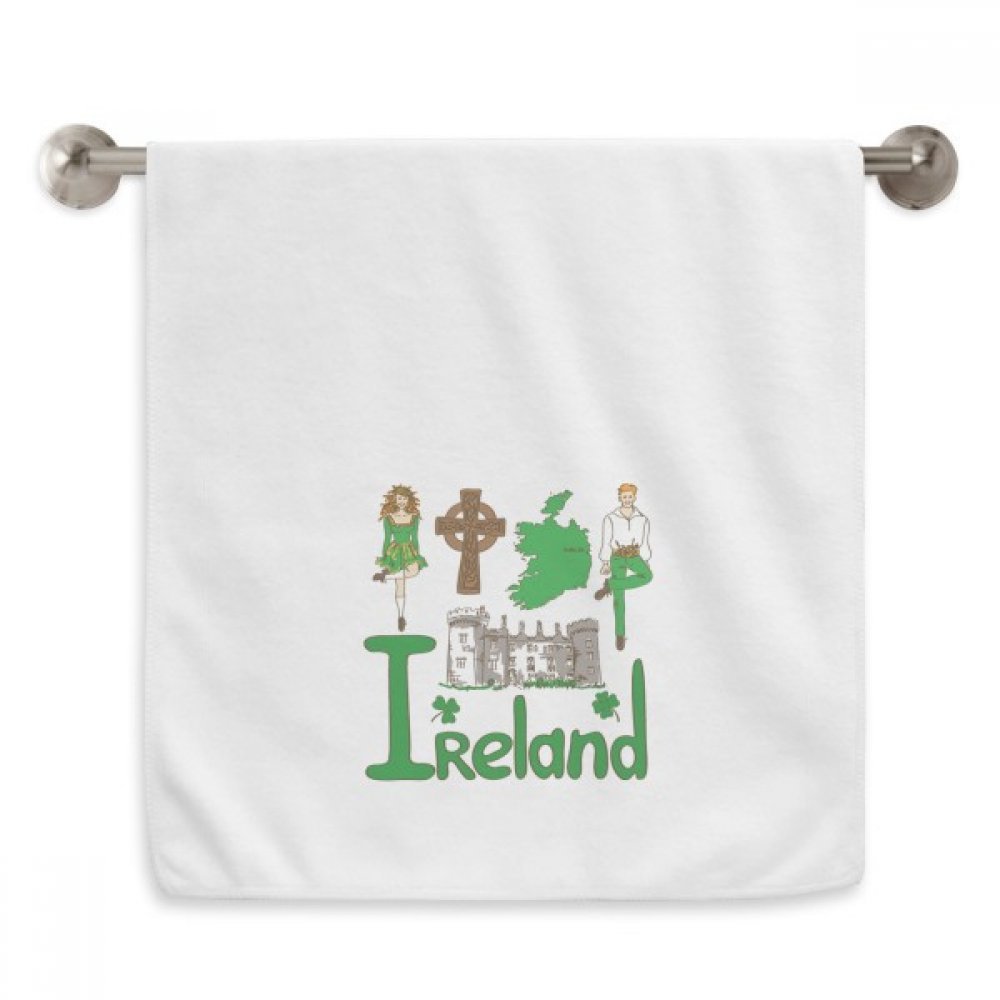 Serviettes moelleuses Irlande au tissage absorbant pour le visage