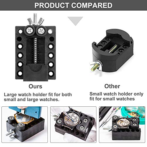 Watch Repair Kit, Anezus 187Pcs Watch Tool Kit with Watch Link Pin Remover Tools and Watch Back Case Removal Tools for Watch Strap Remover, Watch Battery Replacement, Watch Band Sizing, Watch Repair