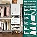 ClosetMaid SuiteSymphony Wood Closet Organizer Starter Kit with Tower and 3 Hang Rods, Shelves, Adjustable, Fits Spaces 5 – 10 ft. Wide, Pure White