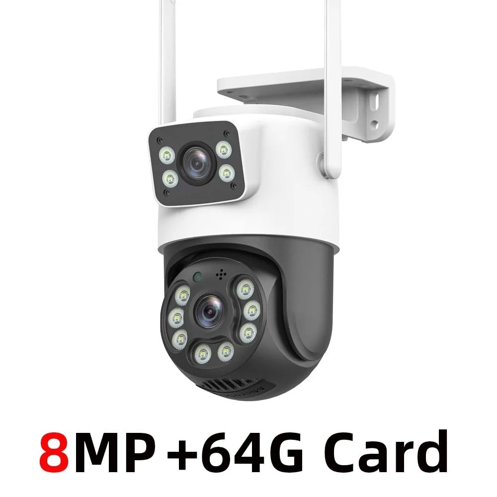 Amazon.com : AUHIFVAX 8MP Outdoor WiFi PTZ Camera Dual Lens Dual