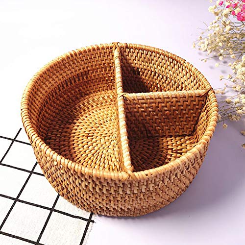 Panier en rotin tissé main pour table basse et salon élégant - 7