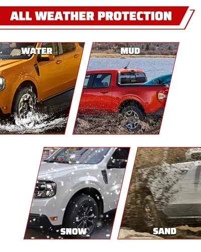 Image of Mud Flaps Splash Guards for 2022-2024 Ford Maverick XL /XLT /Lariat, Front & Rear Mud Guards Fender Flares for Ford Maverick XL /XLT /Lariat 2022-2024 Exterior Accessories