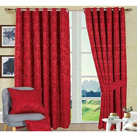 Cleo Jacquard Eyelet Curtains with Tiebacks Cover