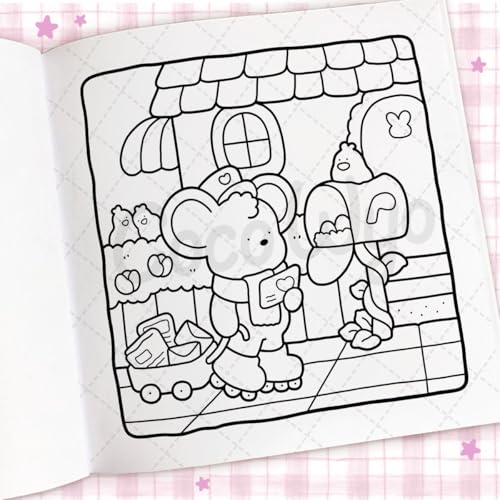 Image of Cozy Days: Coloring Books for Adults by Coco Wyo | Cute Cozy Coloring Pages, Simple Everyday Scenes, Stress Relief & Relaxation: A cute and comfy colouring book
