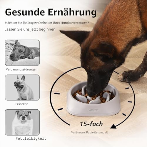 YINEYA 2 Stück Antischlingnapf Hunde, 2 Cups Schlingnapf Hunde, Hundenapf