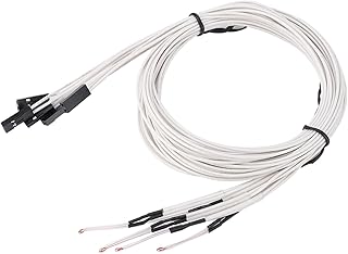 Creality Original 3D Printer Ntc100K Thermistor Jgaurora 3D Thermistor 5Pcs 3D Printer Accessories 100K 3950 Temperature Sensor with Terminal Thermistor