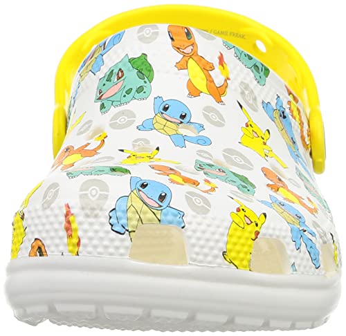 Crocs Unisex Classic Pikachu Clogs, Pokemon Shoes, 11 Women/9 Men White/Multi #TOP17