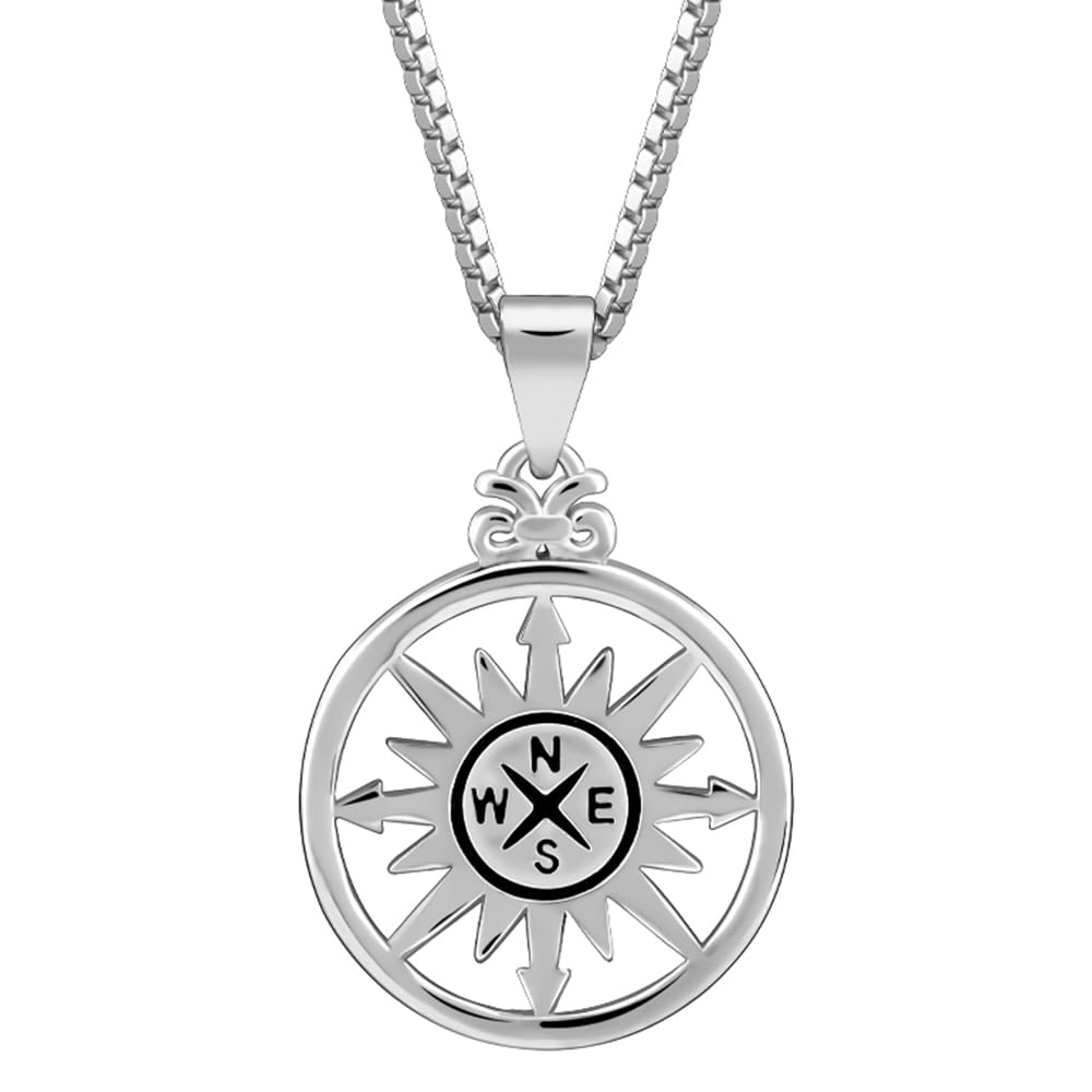 giva 925 Silver Compass of Life Pendant with Link Chain | Gifts for Girlfriend,Pendant to Gift Women & Girls | With Certificate of Authenticity and 925 Stamp | 6 Month Warranty*-picture-12