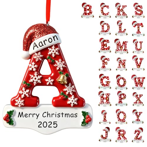 Bemaystar Personalized Initial Christmas Ornaments 2025 - Custom ...