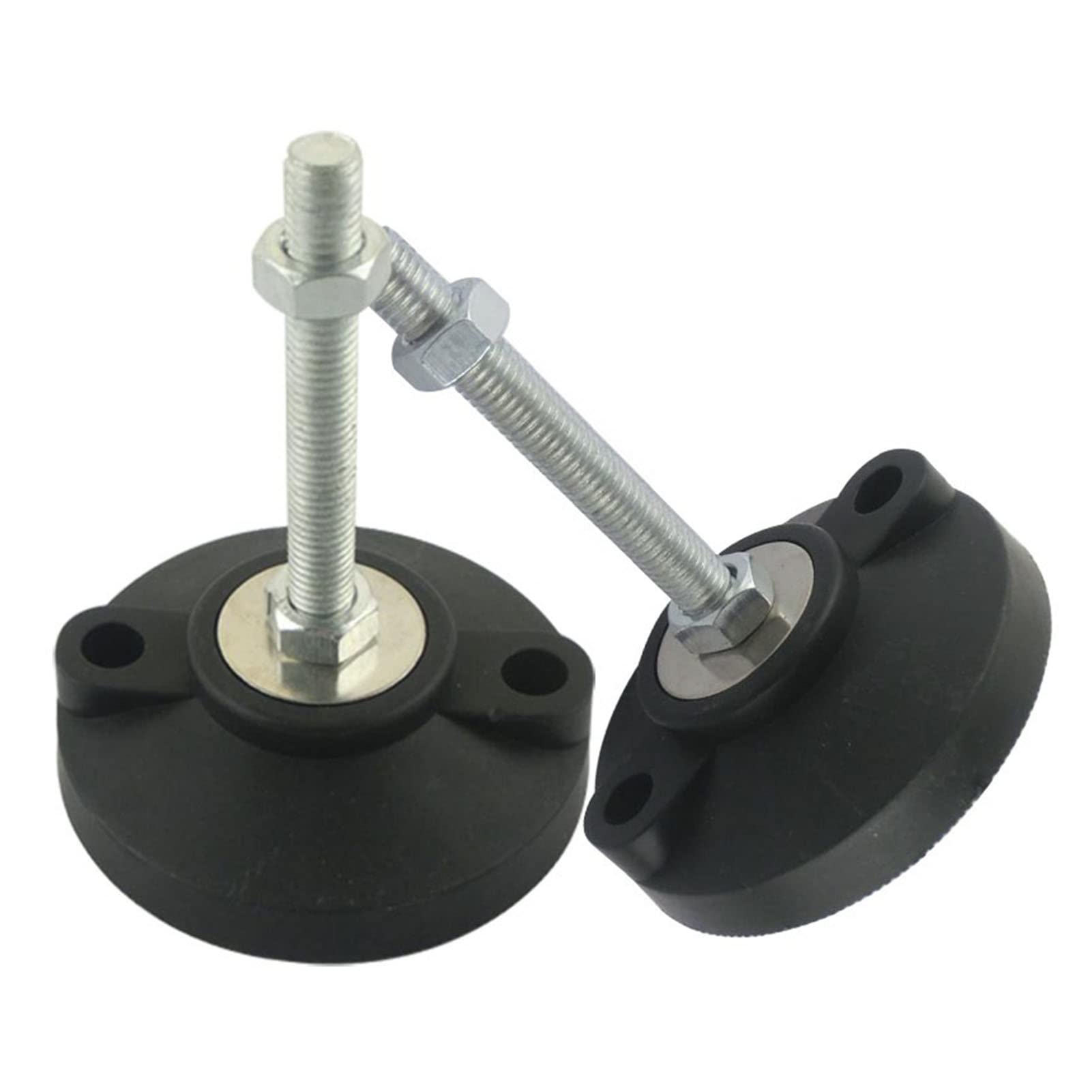 YIHANWUU Levelling Feet, 2Pcs M14 Thread Adjustableniture Foot Cups, Reinforced Nylon Base 100Mm Diameter, Cabinet, Wardrobe Articulated Feet Leveling Foot/M14*100Mm