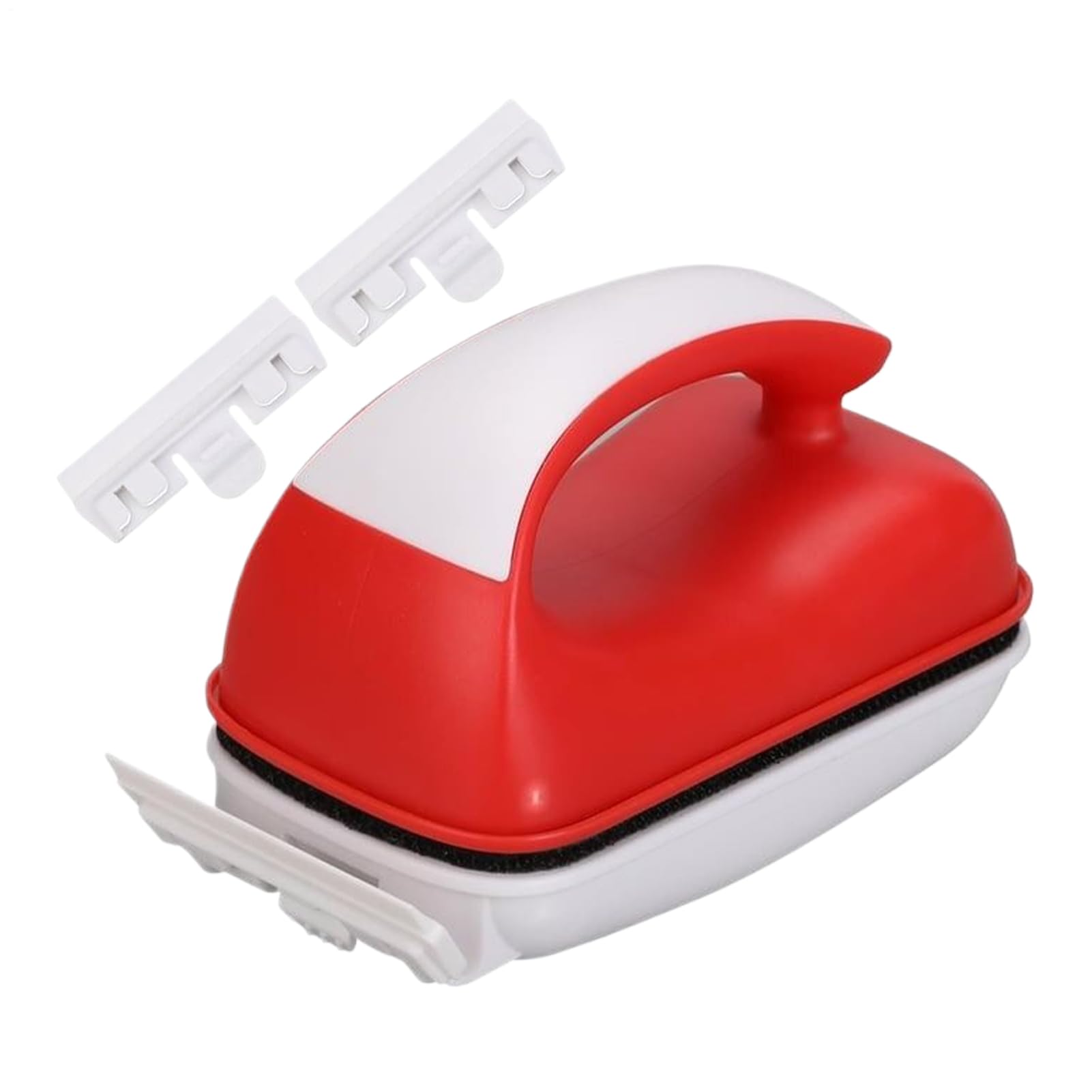 Nettoyeur de verre magnétique pour aquarium avec grattoir à algues et brosse double face