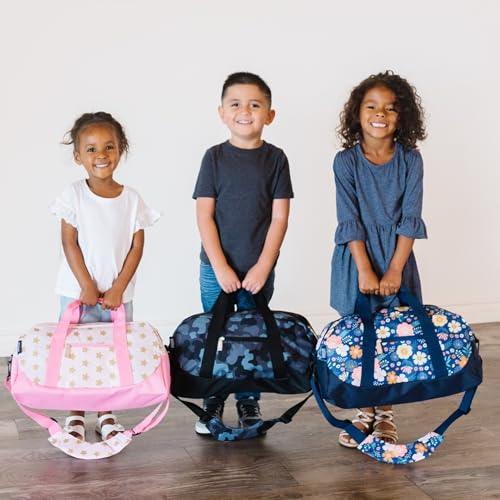 Image of Wildkin Kids Overnighter Duffel Bag - Carry-On Size, Ideal for School & Sleepovers - Digital Camo