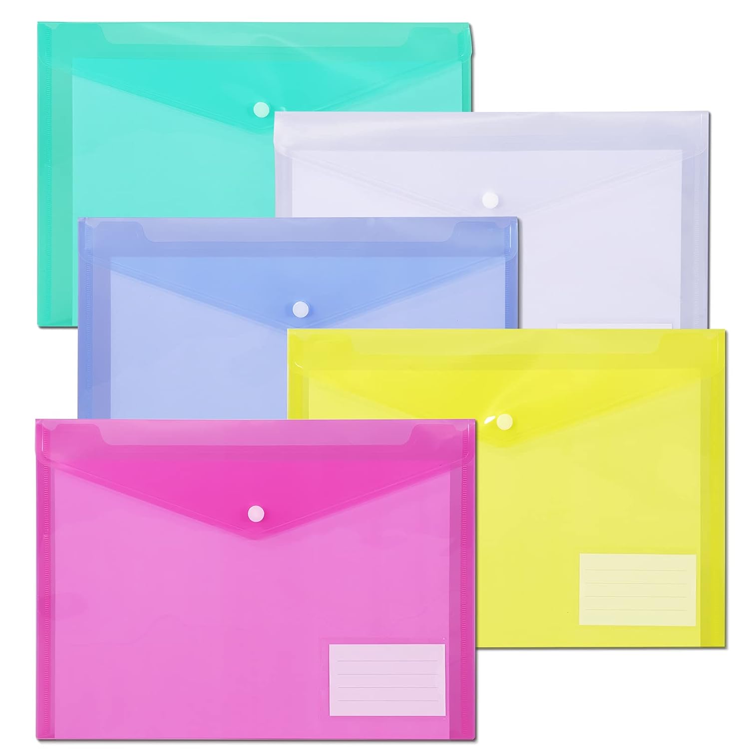 MILOLO Plastic Envelopes Poly Envelopes, 10 Pack US Letter A4 Size