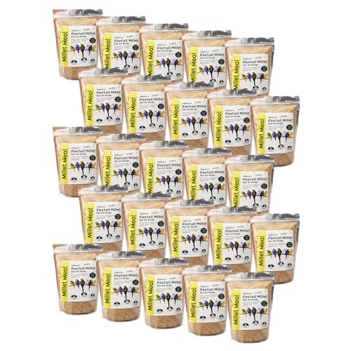 Image of REFIT ANIMAL CARE Foxtail Millet for Birds | Kangni Seeds | Bird Food | 450 gm X 25 | Pack of 25