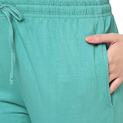 Image of Inner Sense Organic Cotton and Bamboo night pants for women I Anti Odour, Soft, Comfortable, Lightweight, Full-length, Dual-side pocket, Soft pajama for women
