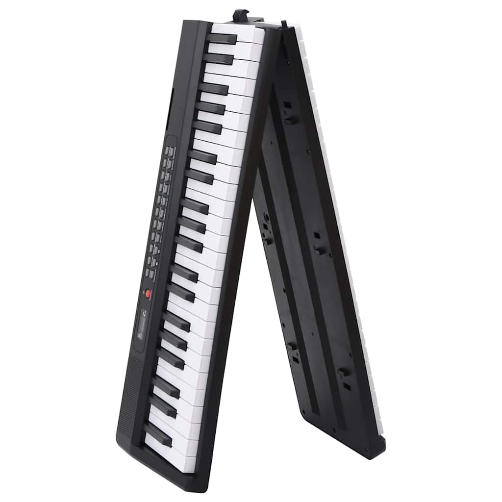 vidaXL Teclado eléctrico Piano 88 Teclas con Atril Plegable, Teclado de Piano, Teclado de Piano para Principiantes, Teclado de Instrumento Musical
