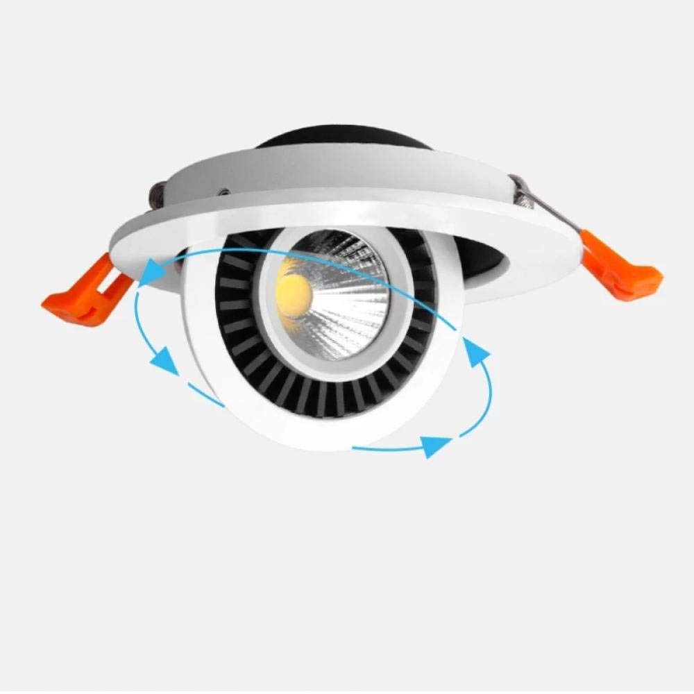 Oprawa LED Downlight 5w 7w 10w Wpuszczana lampa sufitowa Obrót o 360 stopni Oświetlenie punktowe-Natural_White_10W
