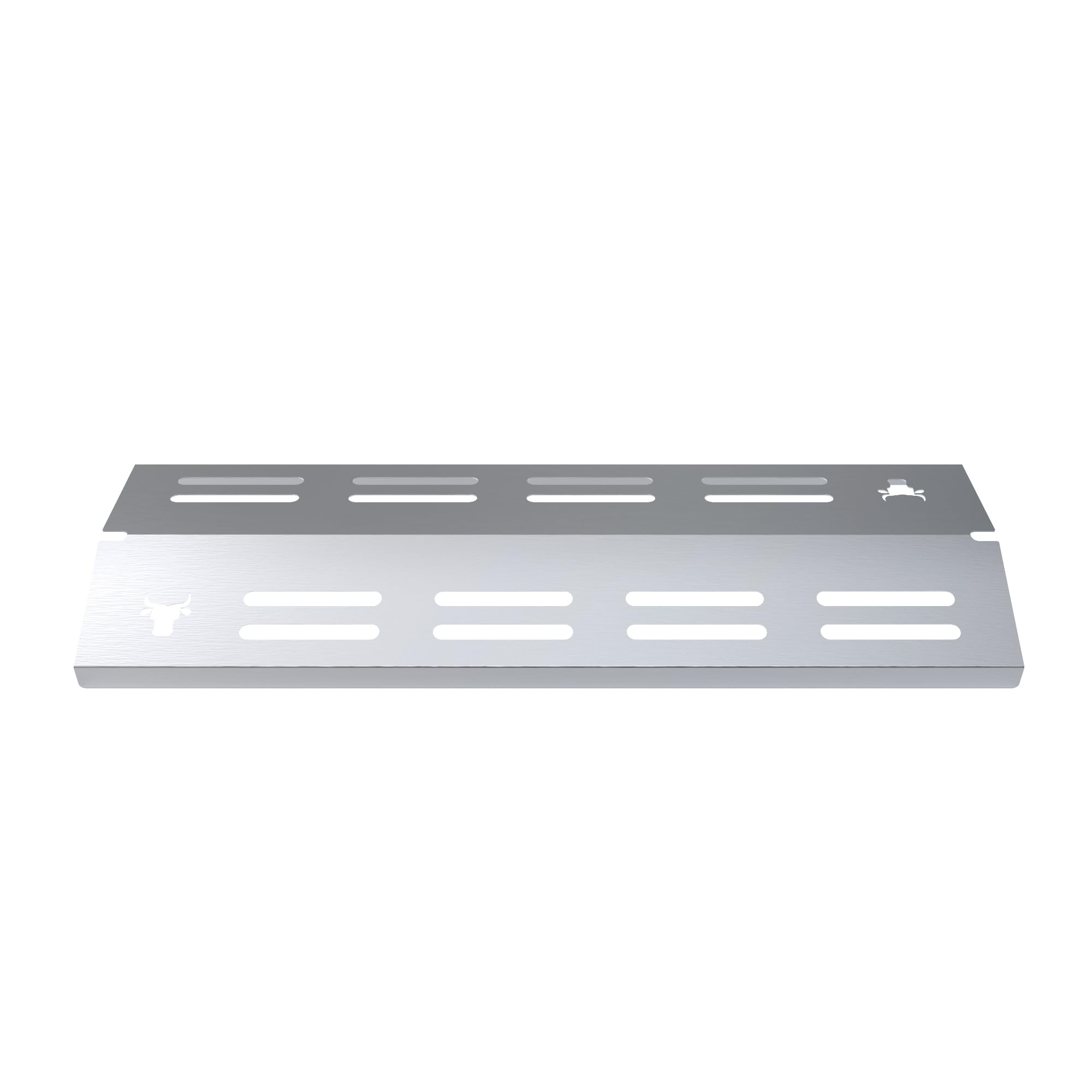 tuning-art GA45 Gasgrill Brennerabdeckung Edelstahl kompatibel mit Enders Boston Pro 4 Gasgrills | Brennerschutz | Passgenau, Farbe:4er Set Matt Bulle