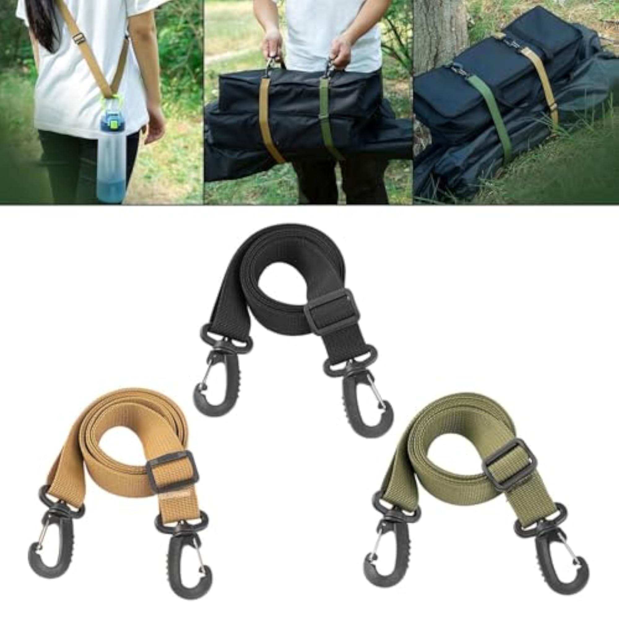 Shoulder Bag Strap Replacement for Men, DIY Black