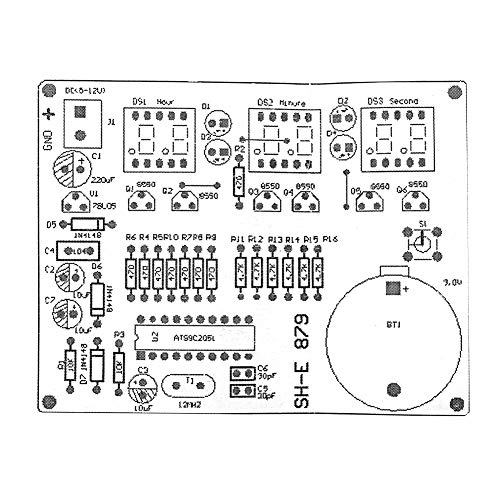 image for ACEIRMC Digital LED Electronic Clock DIY Kits PCB Practice Learning Bo