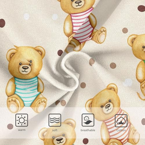 Cute Bear Yellow Toddler Girls's Underwear 2T 23022023