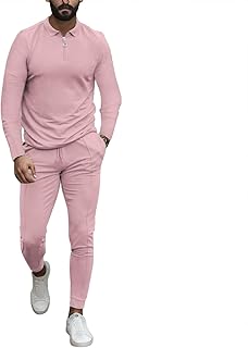 Conjunto de pantalones de camisa de manga larga de 2 piezas con cuello reversible para hombre en bolsa de viaje, pantalones para hombre, camiseta de 2 piezas con pantalones cortos de verano, juego de