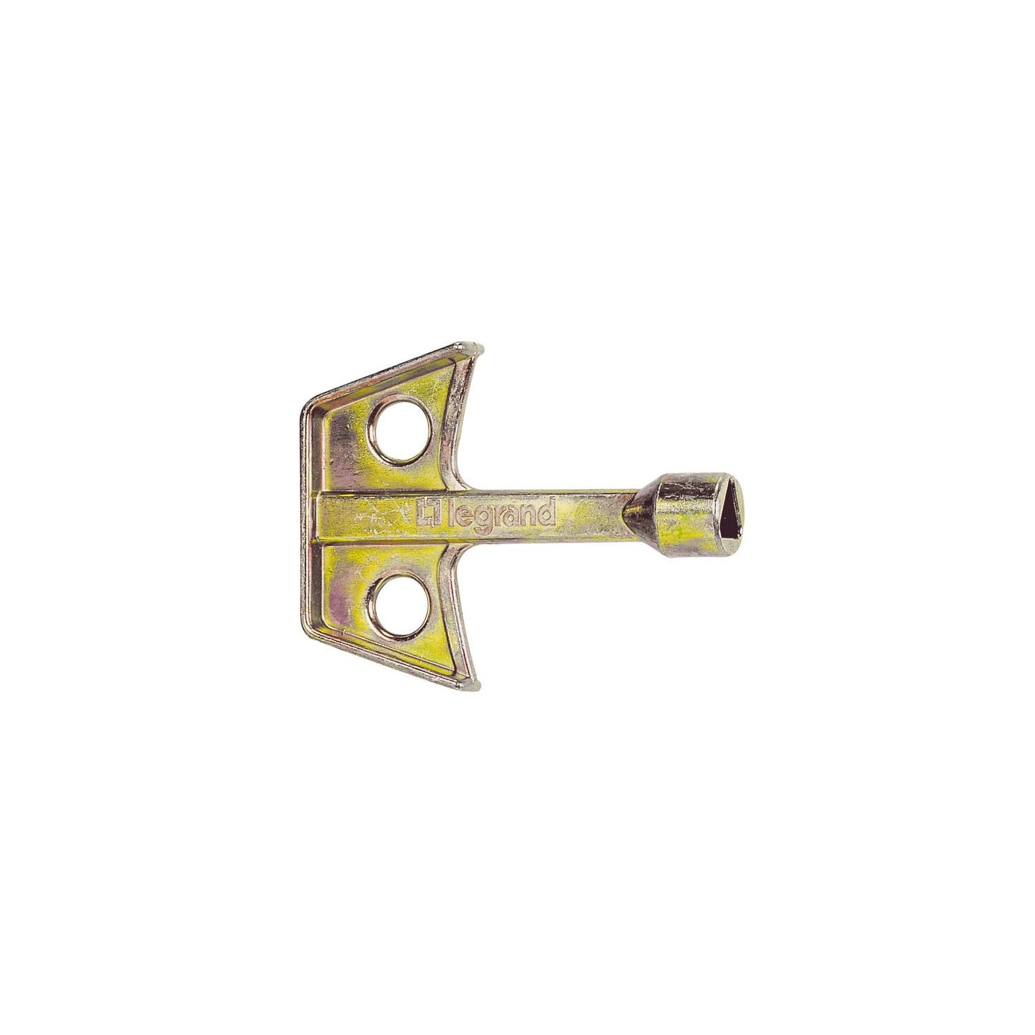 036540 Legrand Clé métal pour coffret électrique avec serrure à empreintes triangle mâle de 8mm