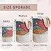 TOGETRUE Yarn Bag, Knitting Crochet Bag, Portable Yarn Storage Bags Organizer for Crocheting Project, Store Skein Ball, Short Knitting Needle (Medium, Color Arc)