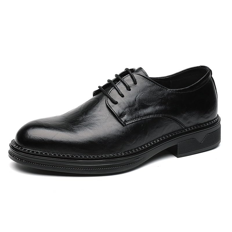 Men's Comfortable Fashion Dress Shoes Walking Pointed Toe Summer Lace Up Non-Slip Softsole Weddings and Business Oxford Shoes