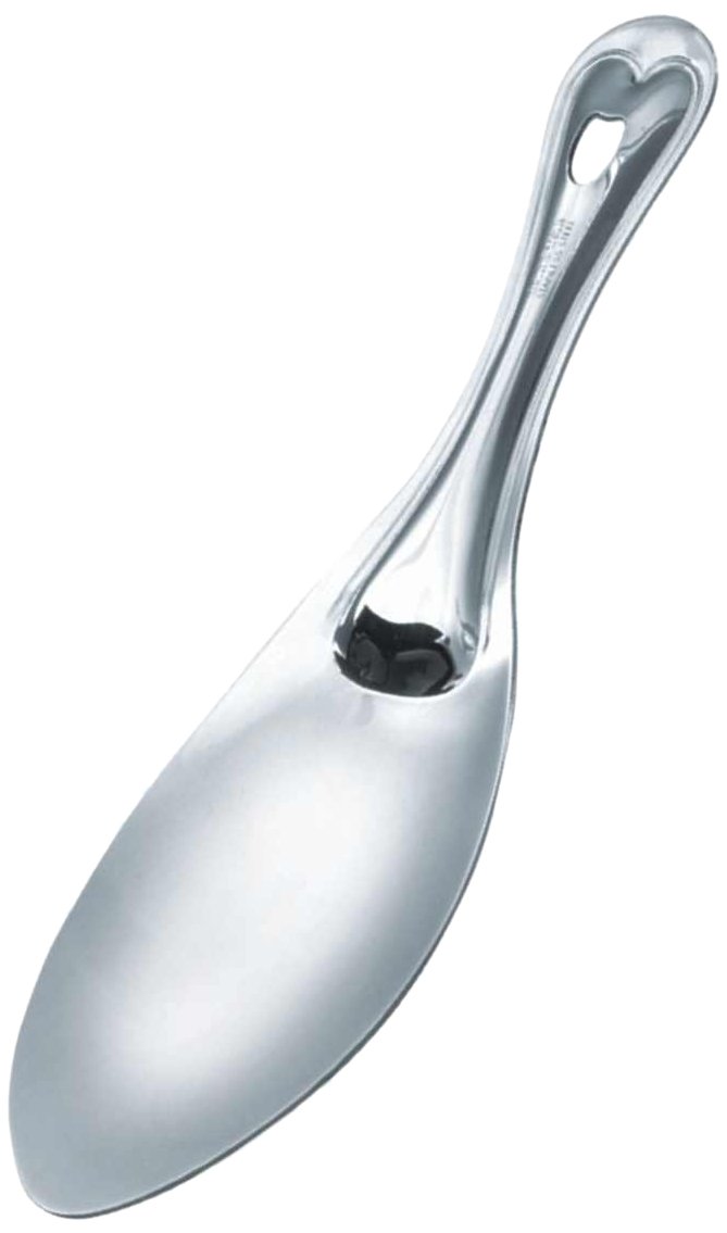 Crystal Stainless Steel Rice Server, Silver, Standard