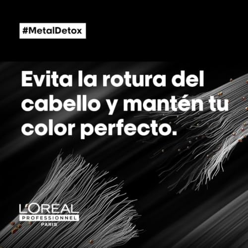Miniatura 2 de L'Oréal Professionnel, Champú Profesional Sin Sulfatos, para Cabello Dañado o Decolorado, Color Duradero y Brillante, Cabello Más Fuerte e Hidratado, Metal Detox, 300 ml