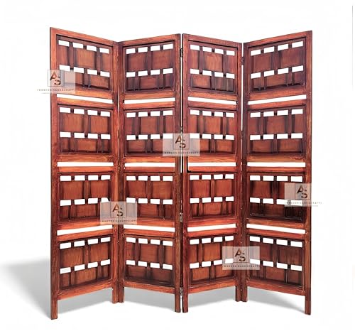 Image of Partition for Living Room,Divider,Partition Wall Divider Screen Separator, Wall Panel Divider for Hall | Bedroom |Office | Puja Room | Restaurant S Design (Shelves-Partition)