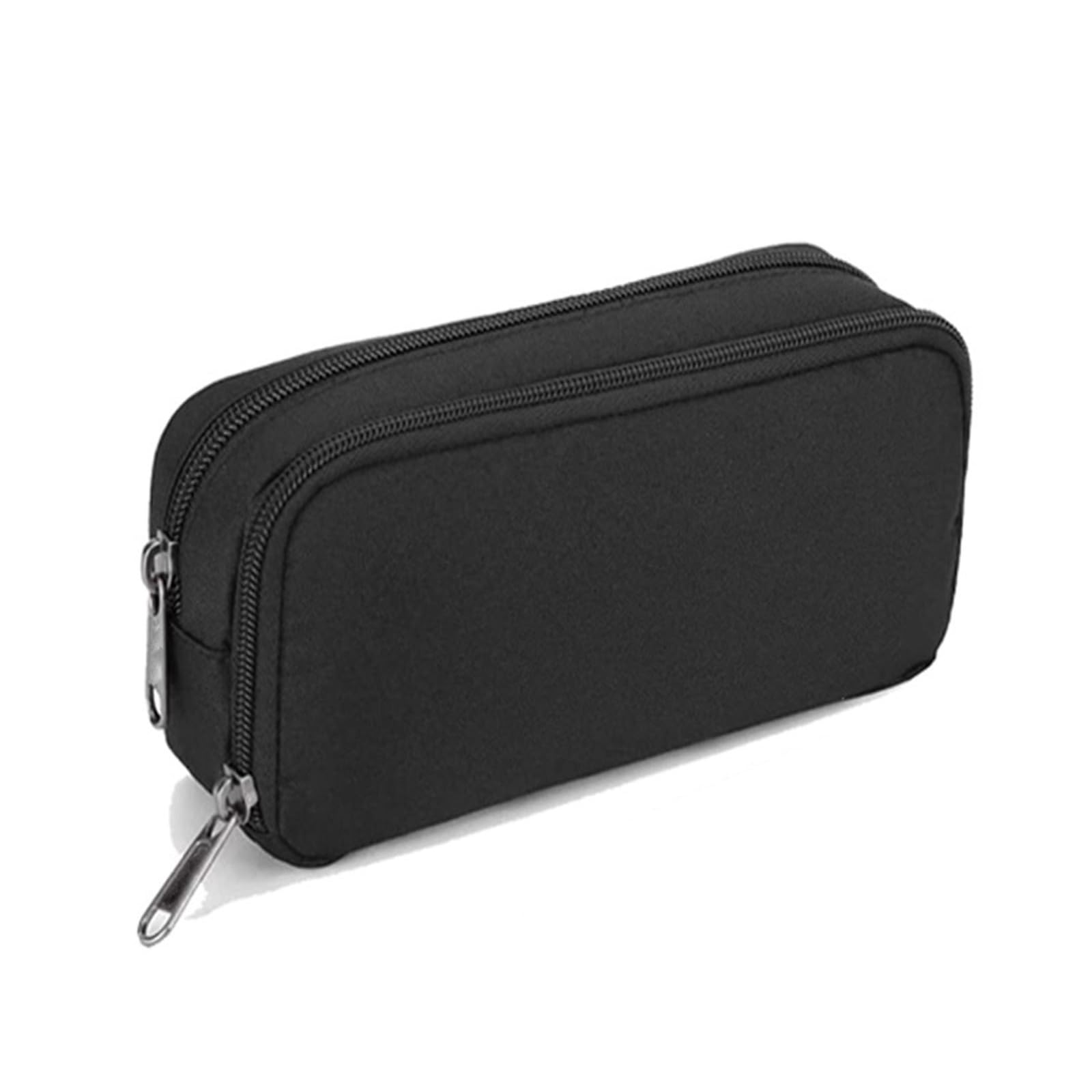 Aczyqws Pencil Case for Large Capacity Pen Maker Pencil Pouch Office Organizer Simple Multifunctional Pencil Bag Black