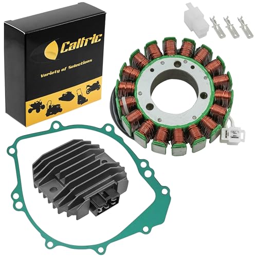 Caltric Stator & Regulator Rectifier Compatible with Yamaha R1 Yzfr1 1999-2001 Motorcycle With Gasket