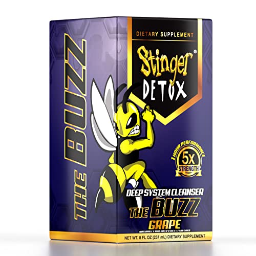 Stinger Detox Buzz 5X Extra Strength Drink – Grape Flavor – 8 FL OZ - 2 Pack - Image 4