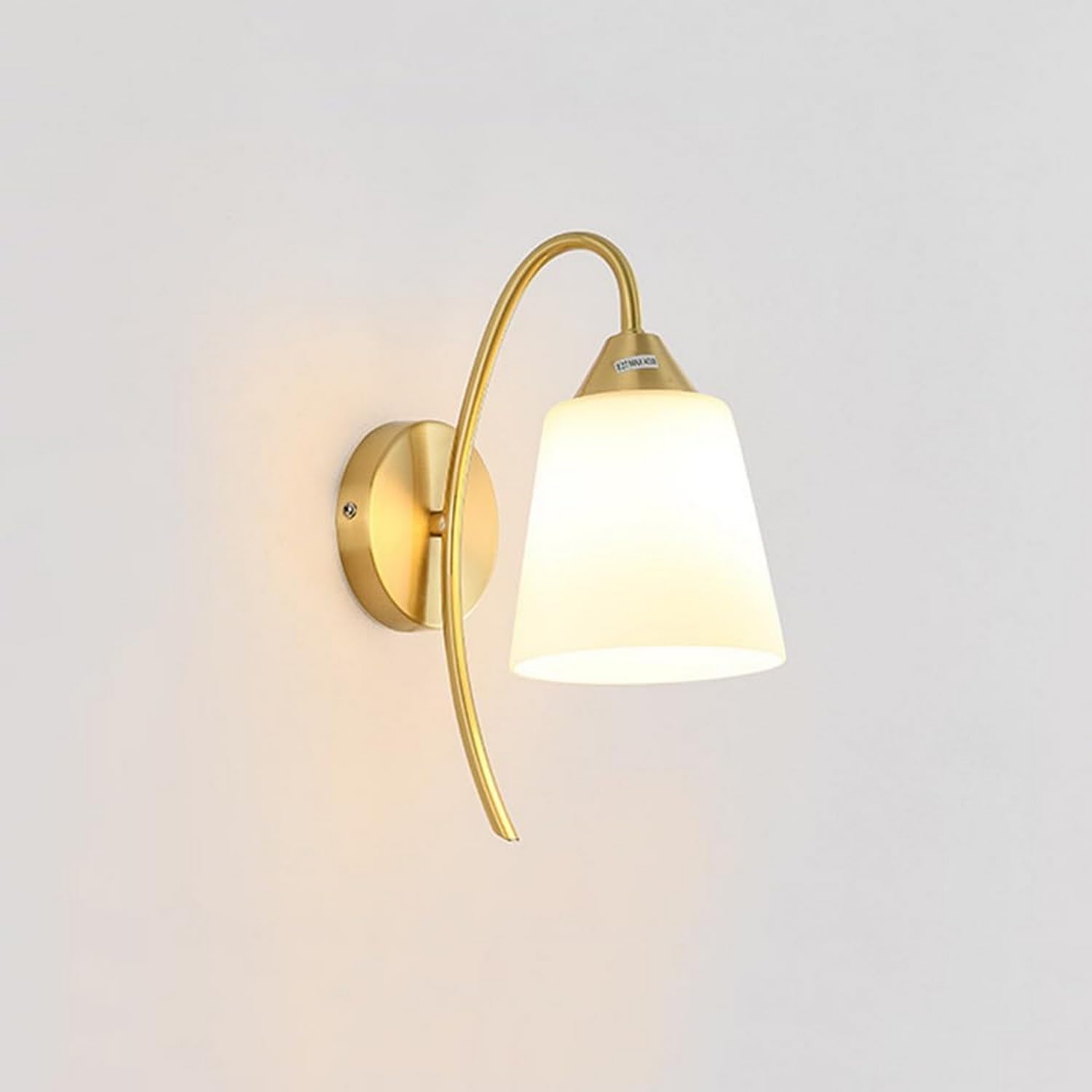 HUAYUSEDF Wall Light Indoor Glass Sconce, Brass Mount Lamp, Japanese Style Chandelier Ceiling Fixture