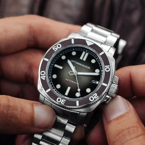 Image of Spinnaker Men's 42mm Hull Diver Automatic Watch with Leather Strap SP-5088