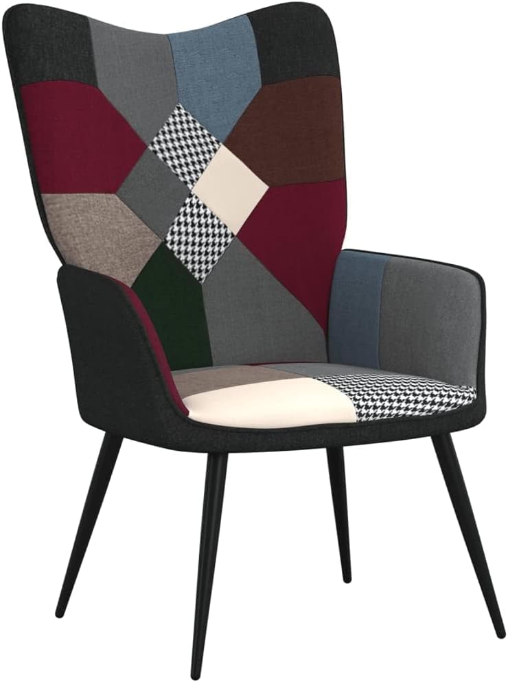 Gardenia Poltrona Relax In Tessuto con Design a Toppe Patchwork Viken Nordik