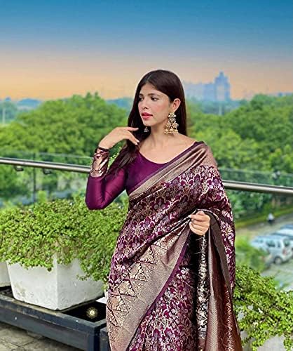 Image of Flosive Women's Banarasi Silk Saree