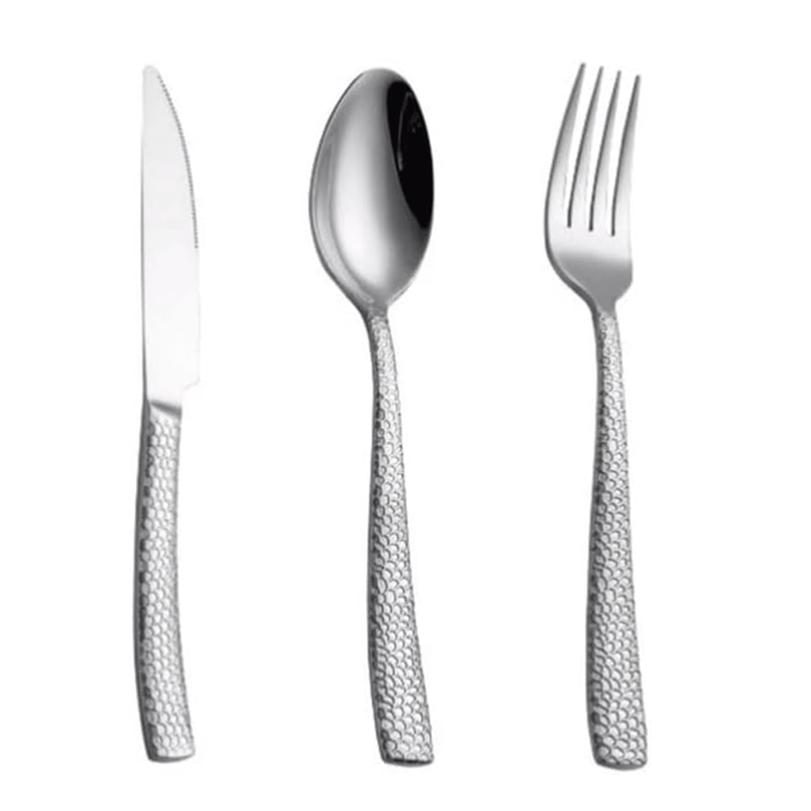 Ensemble de Couverts en Acier Inoxydable, Couteau, Fourchette, cuillère, Service d'argenterie Poli Miroir, fourchettes à dîner Portables, Service de Table 4/3/2 pièces