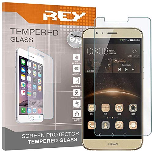 REY 3X Protector de Pantalla para Huawei Ascend G8 / GX8, Cristal Vidrio Templado Premium